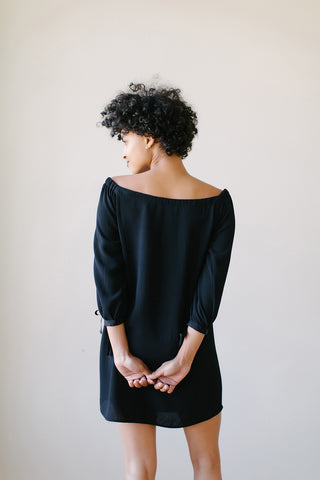 KOKOON Bowl Me Over Dress in Black Back