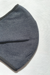 KOKOON Covid 19 cornovirus Reusable Cloth Masks for Men in Denim Knit Closeup